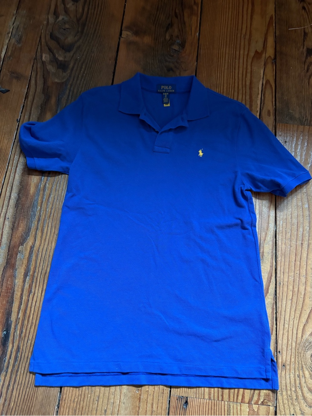 Polo by Ralph Lauren Royal Blue Short-Sleeve Polo with Yellow Pony